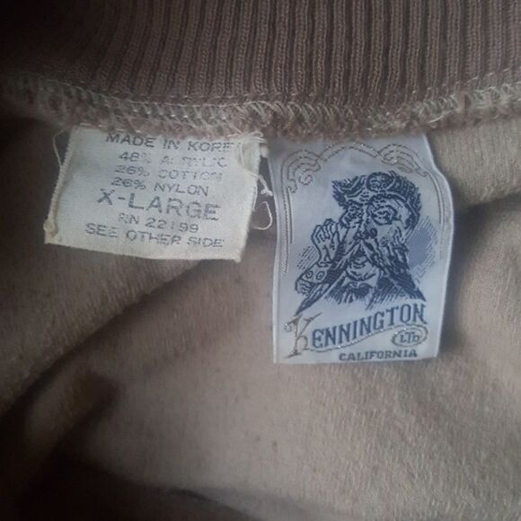 KENNINGTON CA Velour Pullover - Size X-Large - Picture 4 of 4